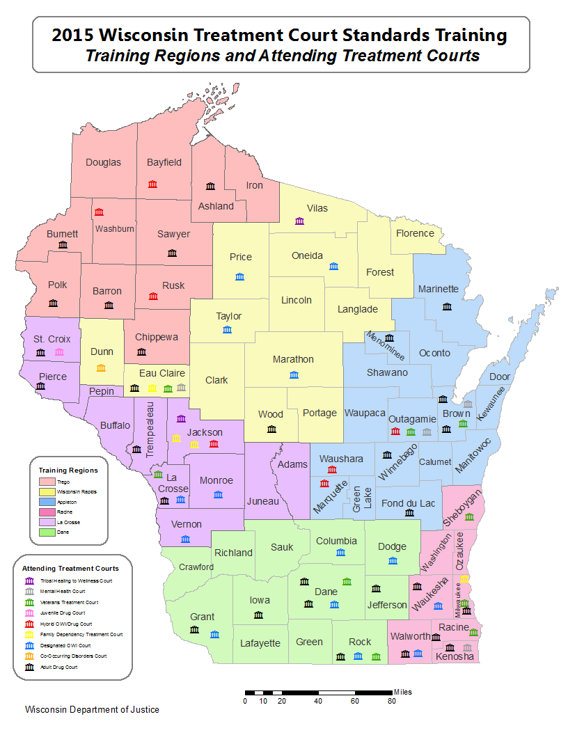 Wisconsin Treatment Court Standards Trainings Delivered Statewide